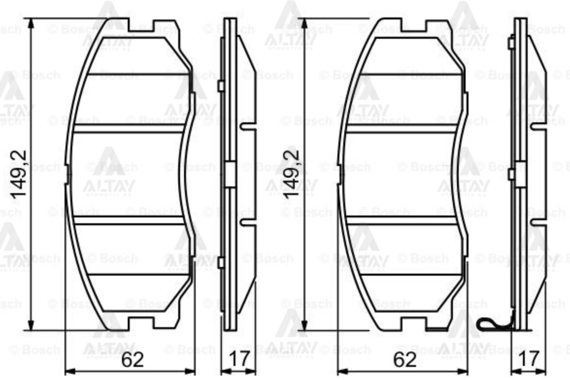 Chevrolet Captiva Ön Fren Balata